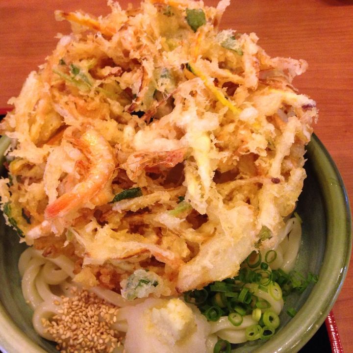 一番人気は「かき揚げうどん」です
