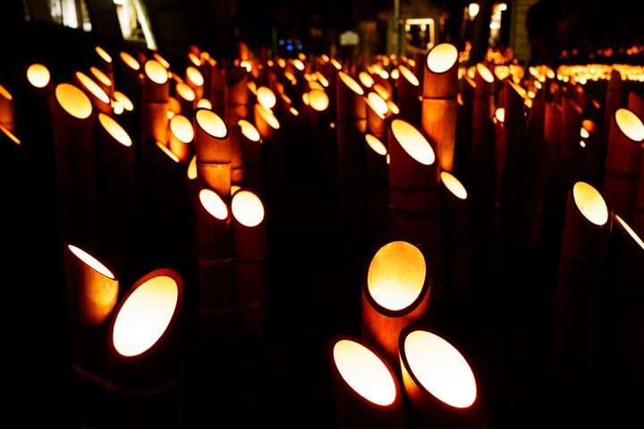 終了 この冬見たい絶景 安曇野 穂高神社にて 神竹灯 開催 Retrip リトリップ