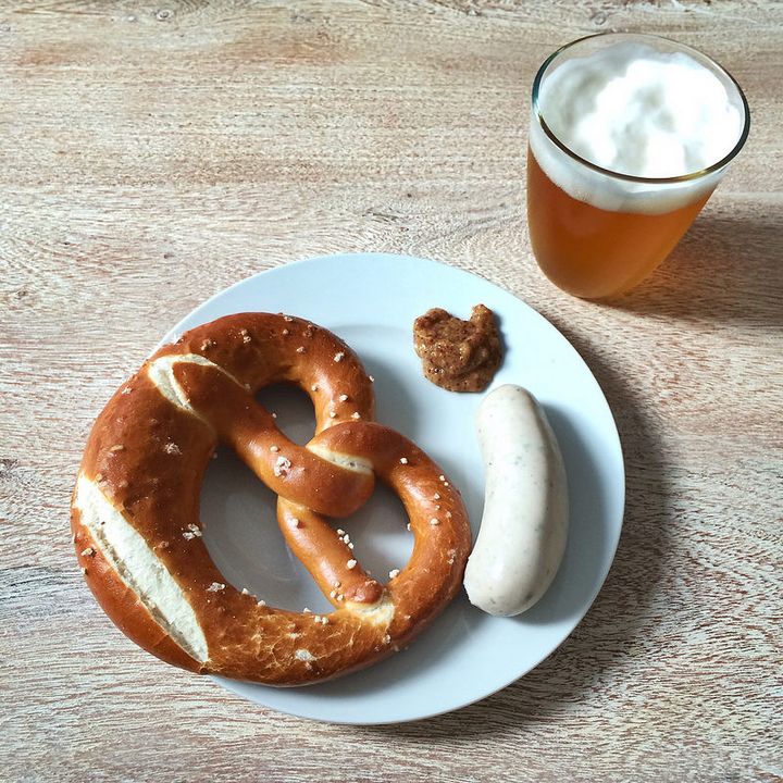 ドイツの白ソーセージ。ヴァイスヴルスト
