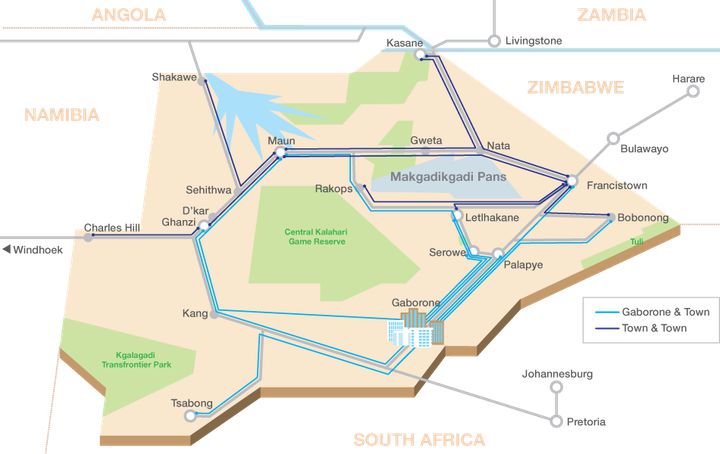 2015年に筆者が作成したバス路線図です。変更(主に路線の追加)が例年なされています。