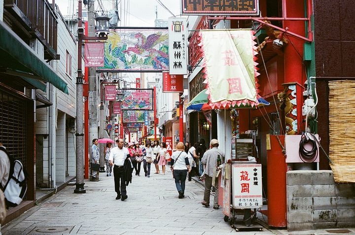 中華系の人々が多く住むエリア、チャイナタウン