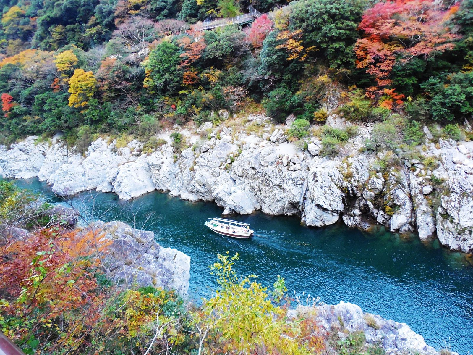 遊覧船から秋の風情を満喫 徳島の 大歩危 小歩危 の紅葉が美しすぎる Retrip リトリップ