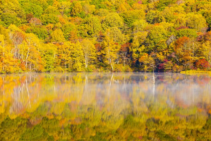 長野で見つけたウユニ塩湖 鏡張りの絶景が美しい 戸隠高原 の紅葉とは Retrip リトリップ