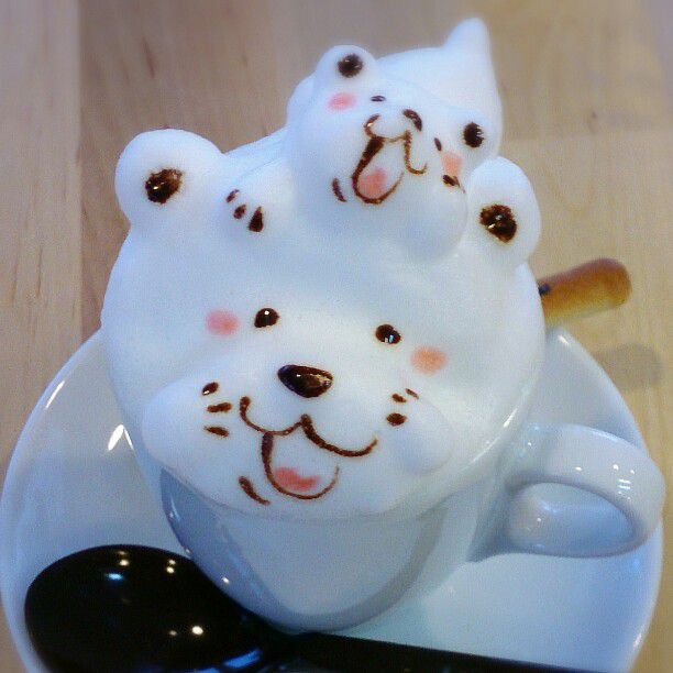 可愛すぎて飲めない！チョコッティーのふわふわ3Dラテアートがすごい