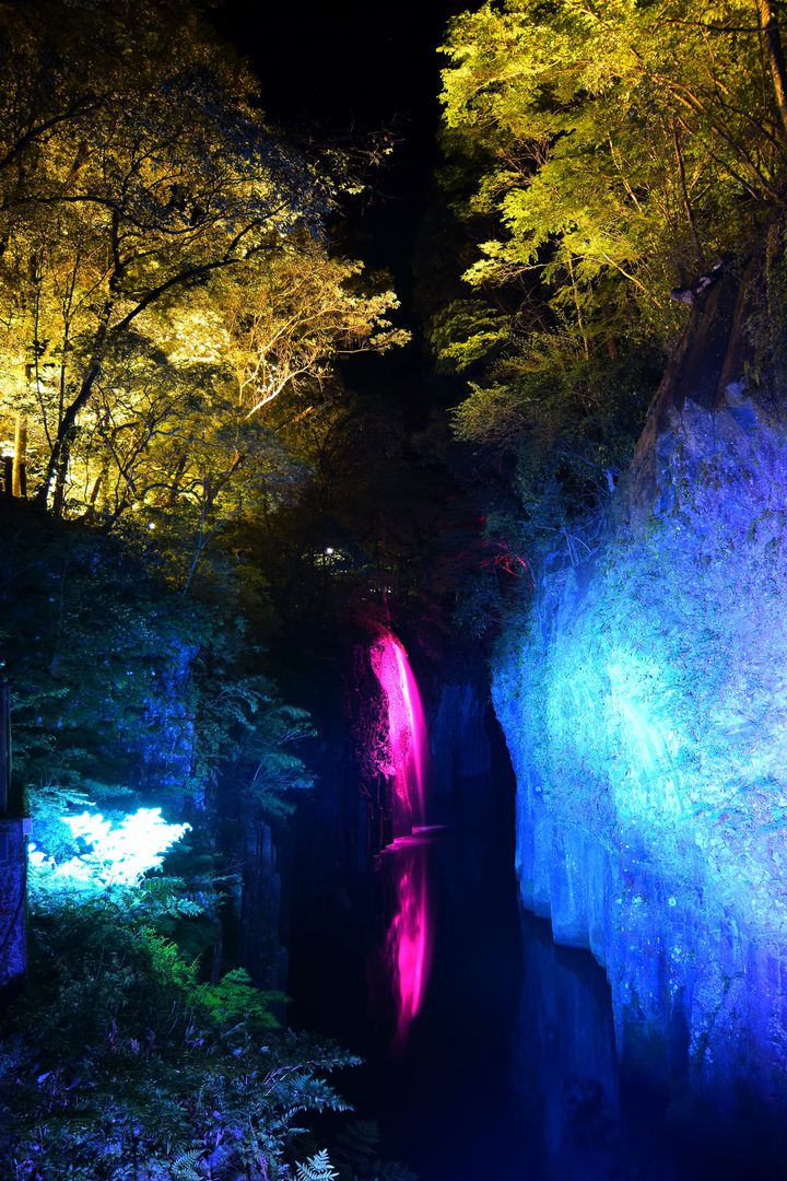 終了 日本夜景遺産に認定 宮崎 高千穂峡のライトアップを見に行きたい Retrip リトリップ