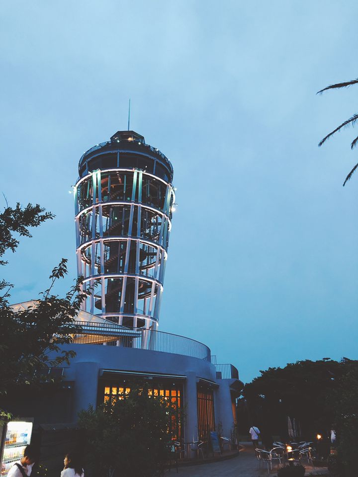 江ノ島 コレクション キャンドル 雨